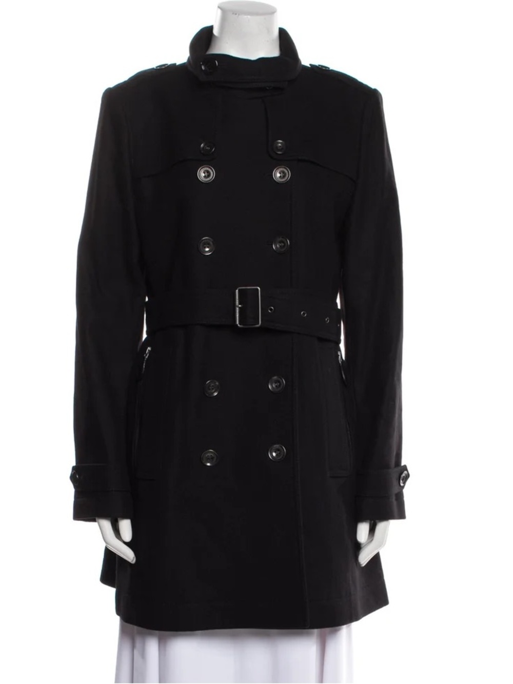 Burberry wool trench coat